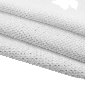 100% полиэфирная ткань стрейч дышащая межсетчатая трикотажная ткань для футболок