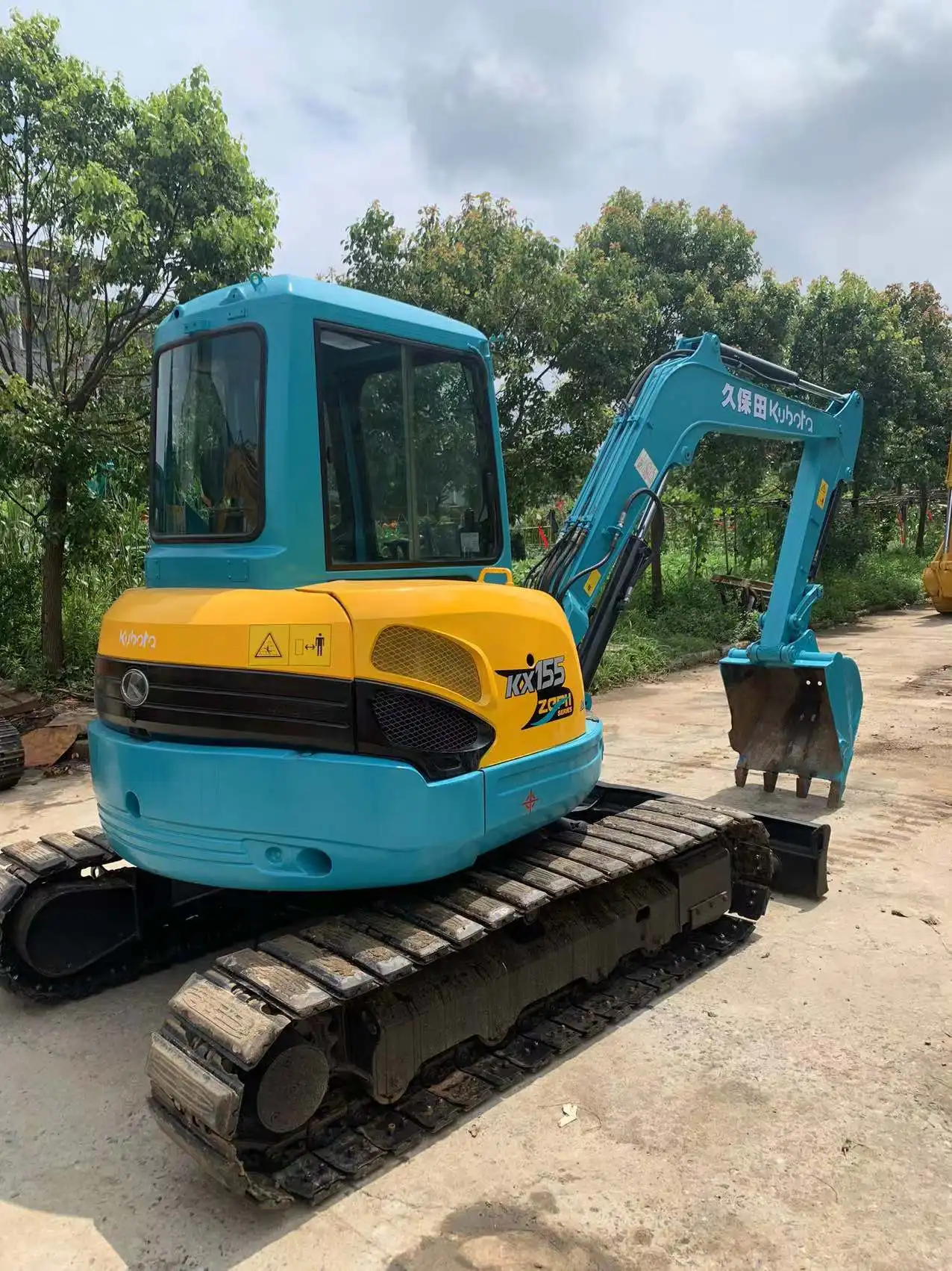 Сделано в Японии для мини-экскаватора 5 тонн kx155 kx155-3 Подержанный мини kubota экскаватор для продажи