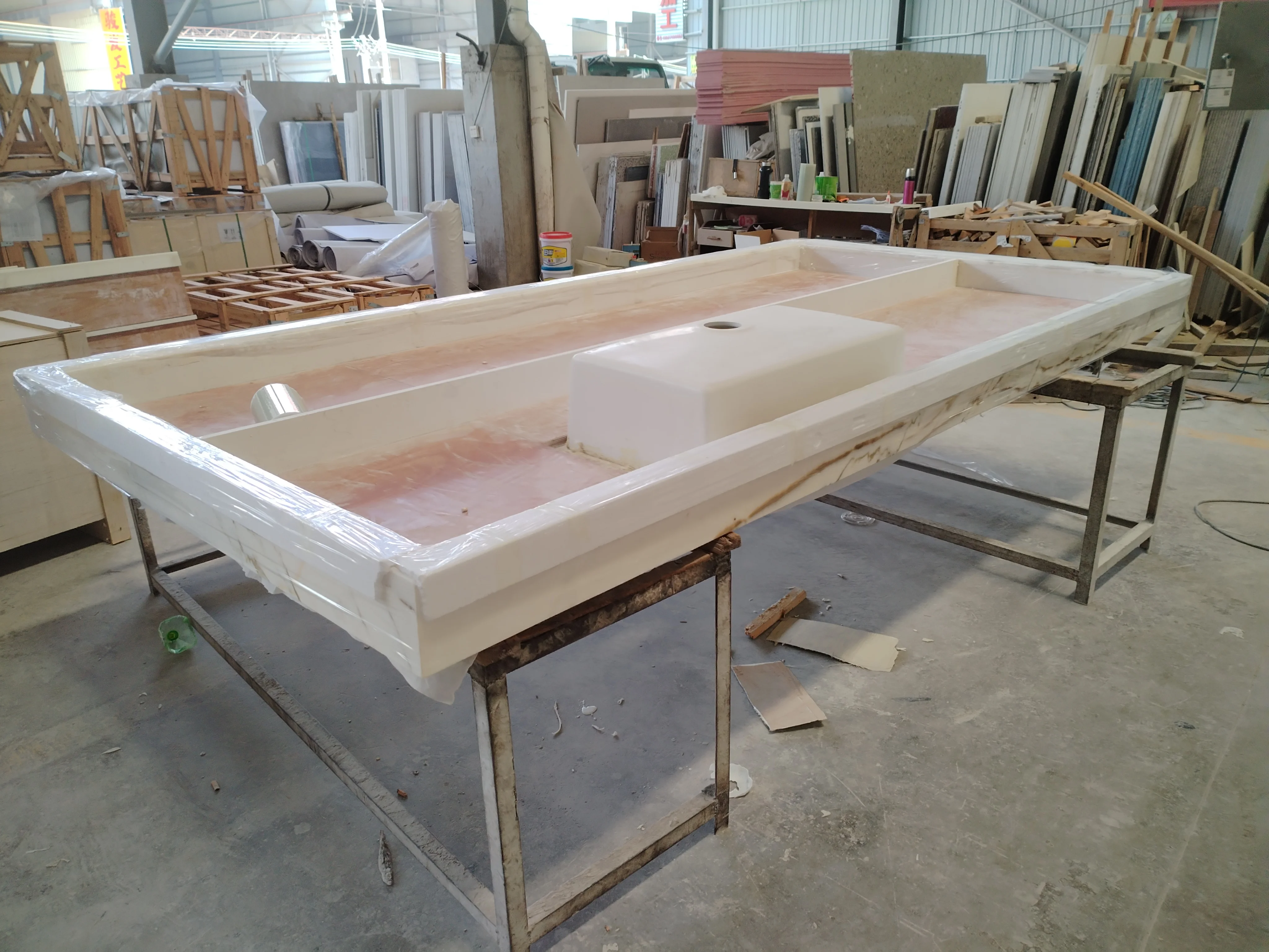 Source Manufacturer Marble Direct Sales Customized Processing Island Countertop Specifications Furniture Top Consultation