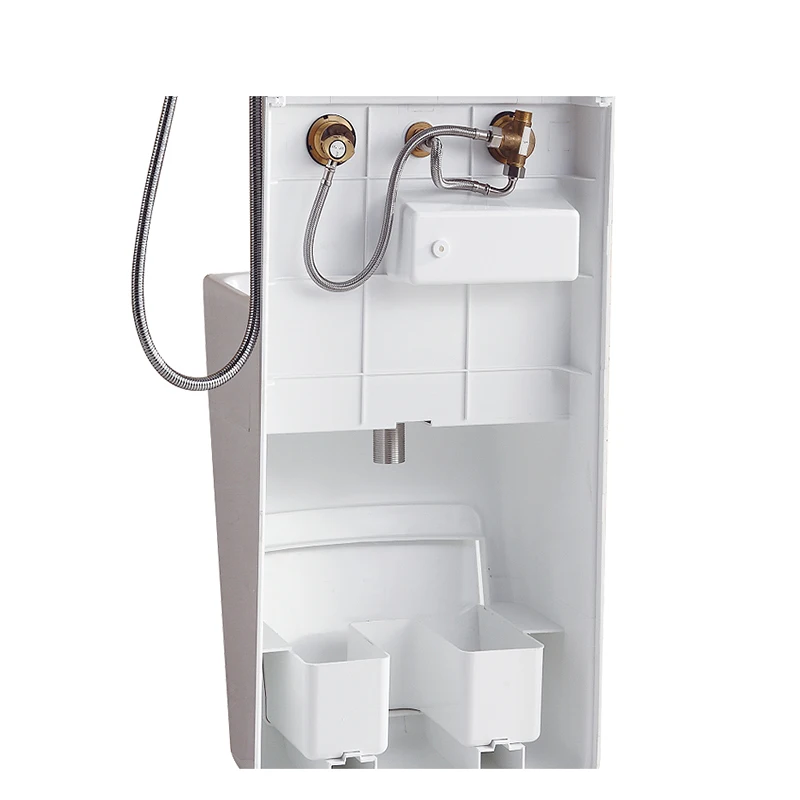 Dual Discharge Outlet Integrate Wet Room Shower Platform Triangle Basin Sink & Toilet for Movable House & Transportable Dwelling