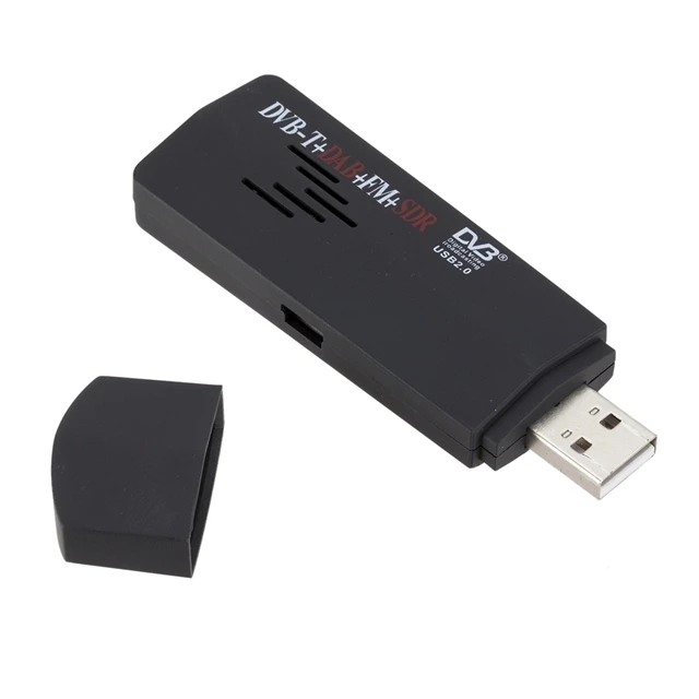 USB FM HDTV TV Tuner Receiver Stick RTL2832U+USB2.0 Digital DVB-T SDR+DAB+R820T