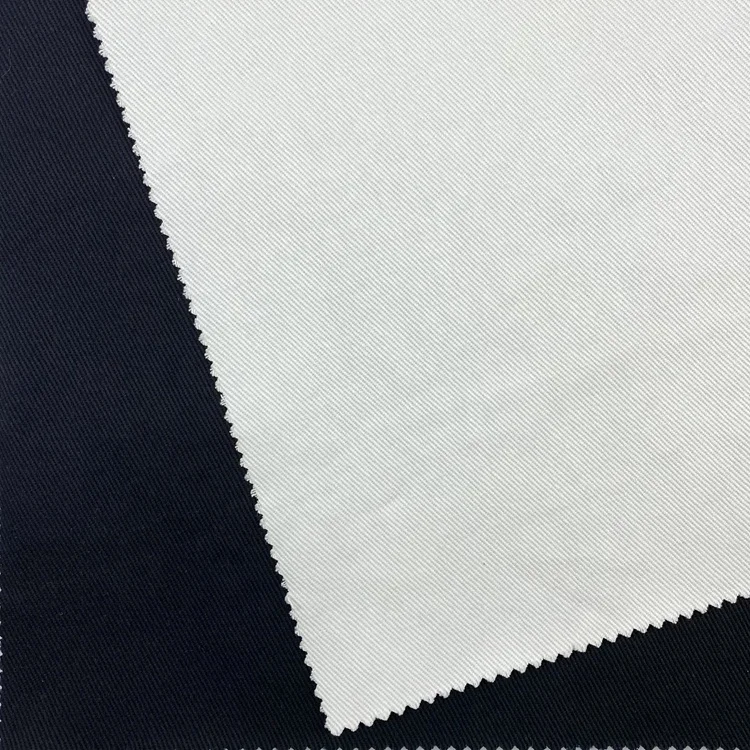 350gsm High quality Woven plain dyed  White Black 100% Cotton Twill Fabric For  Men Chino Pants