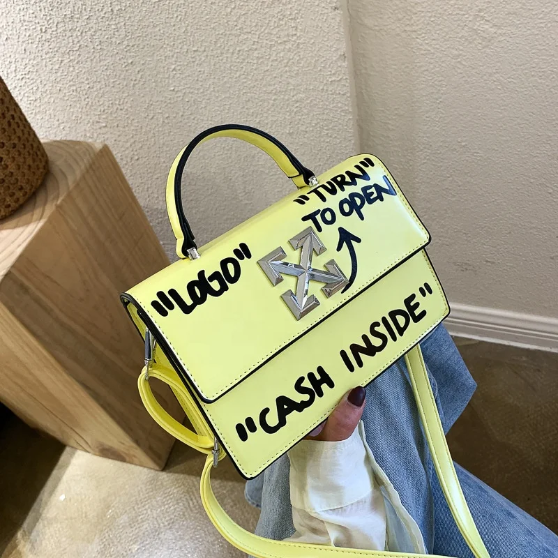 Hot Sale PU Leather Girl Shoulder Cash Inside Ladies Bags Luxury Trendy  Handbags and Purses for Women