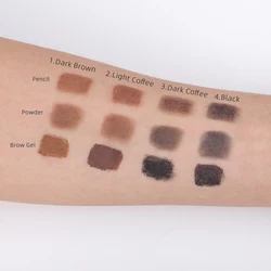 3 in 1 hot-selling waterproof brows pencil private label eyebrow pencil