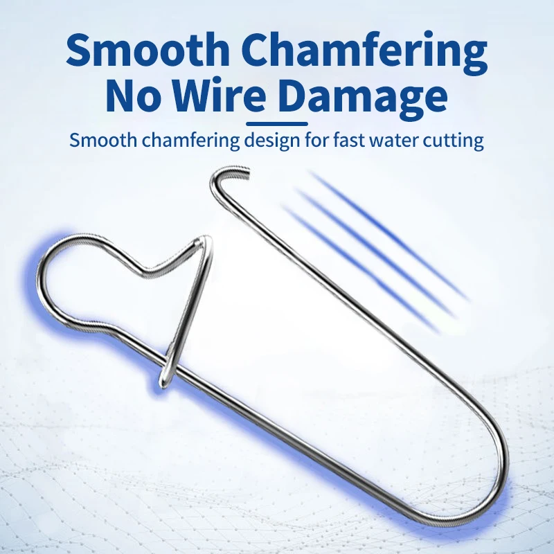 Stainless Steel Fishing Connector Pin Bearing Rolling Swivel Snap in Box Fishing Tackle Accessories For Lure Hook