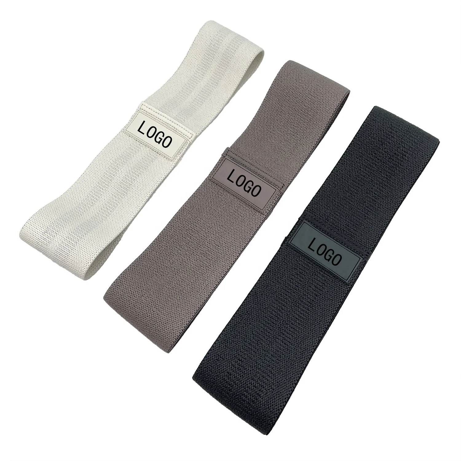 Fitness Latex Band Fabric Cotton Resistance Booty Band  Resistance Band Exercise