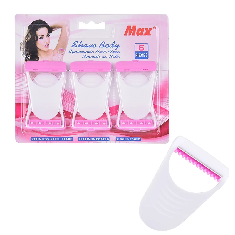 Professional Max brand Single Blade Medical Razor 6pcs Per Pack for lady