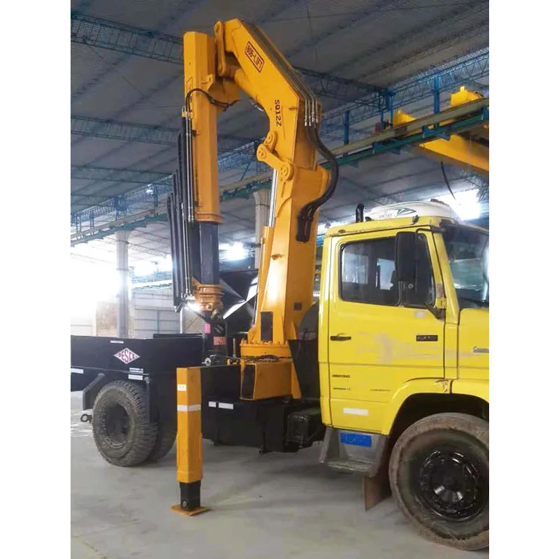 12 Ton Hydraulic Crane Remote Control Truck Mounted crane Knuckle Boom Portable Lift Crane for Sale SQ12ZA3
