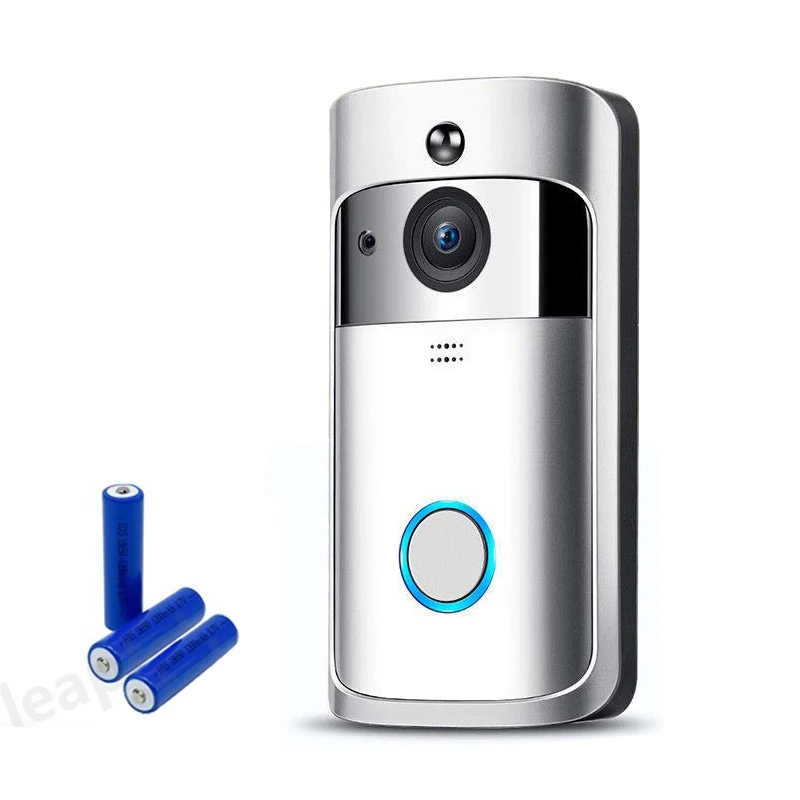  Лидер продаж на Amazon двухсторонний разговорный видеозвонок умный дверной звонок V5 с 7 синими зубьями wi-fi HD IP-камера ночного видения беспроводной