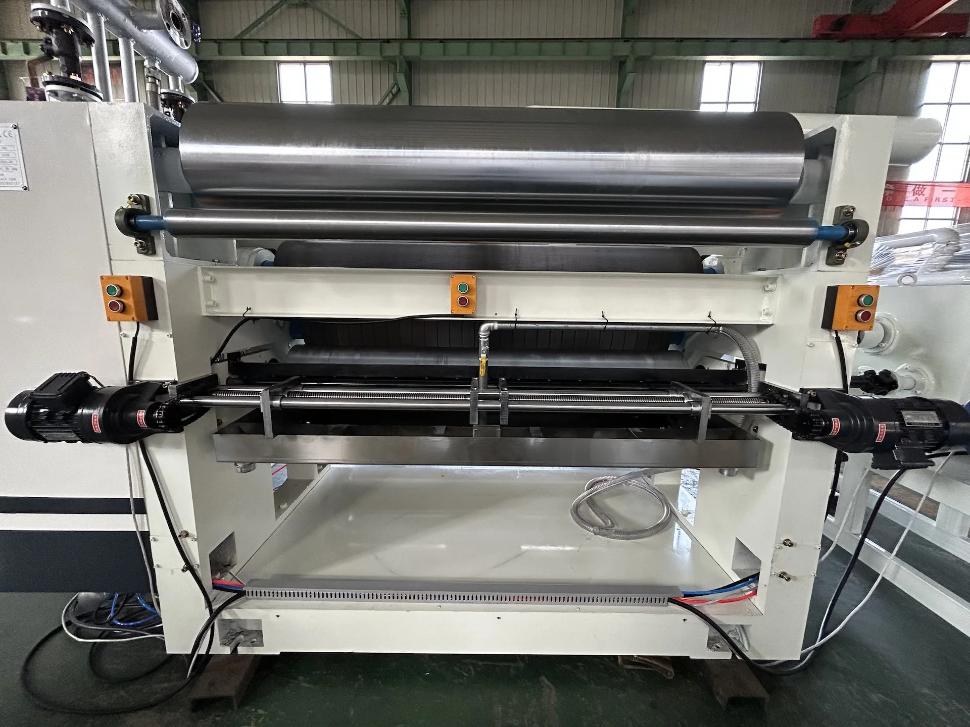 Automatic single facer corrugated cardboard carton paper box making machine