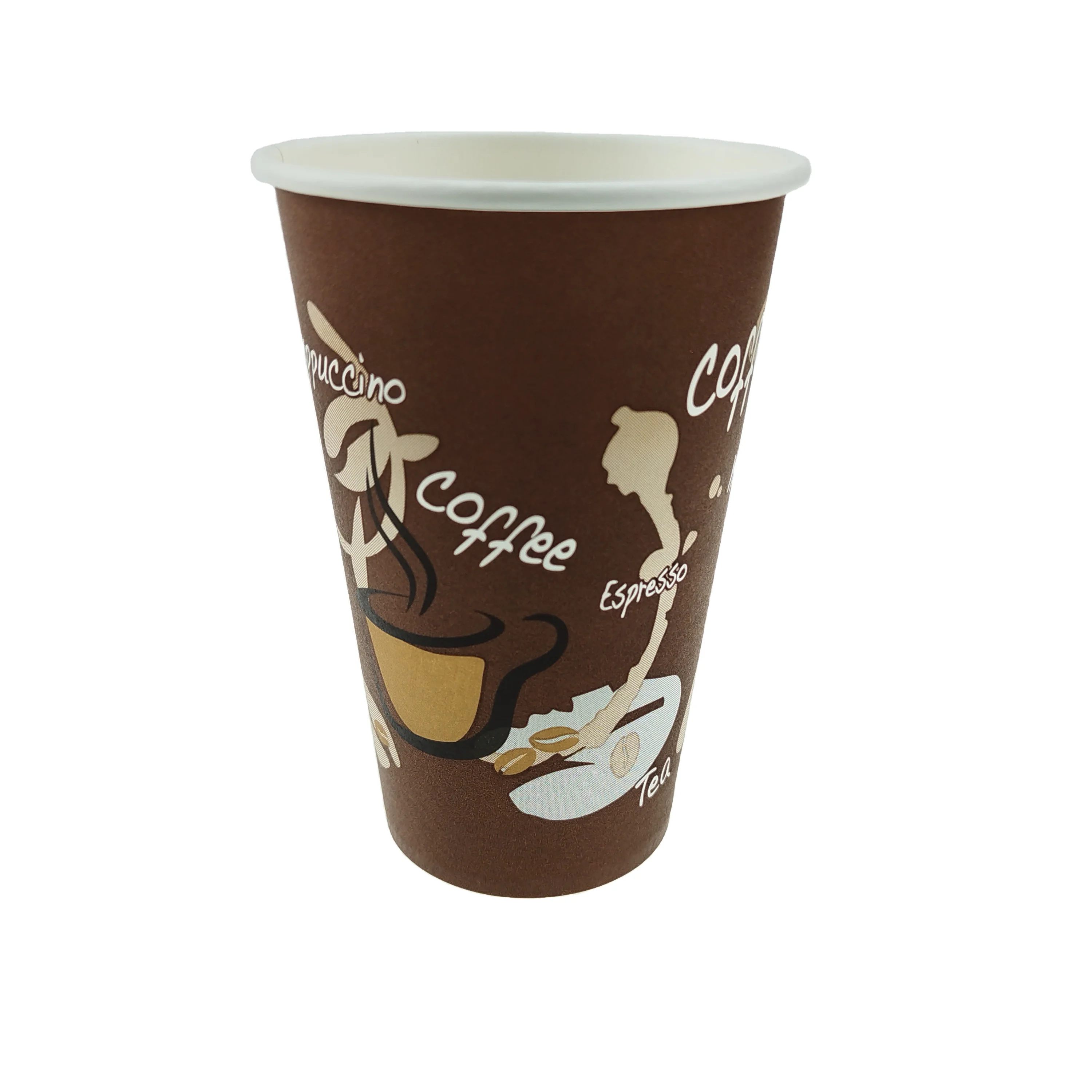 China manufacturer Colorful Single Wall Cold  Drink  16 OZ Paper Cup  Wholesale For Cold Beverage Cola  Beer Water Energy Drinks
