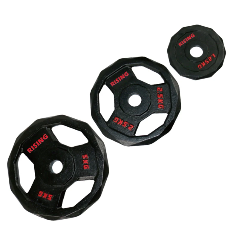 
High Quality Home Gym Wight Lifting Cast Iron Black Painting Handle Regular Plate 