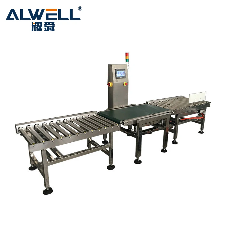 Food Grade Industrial Scale Automatic Checkweigher Weighing Conveyor Stainless Steel Touch Screen 50kg for Big Carton Product