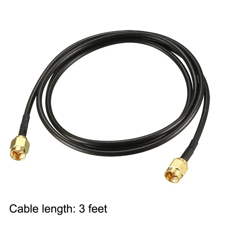 SMA-Male to SMA-Male Coaxial Cable 50 ohm RG174 low-loss cable