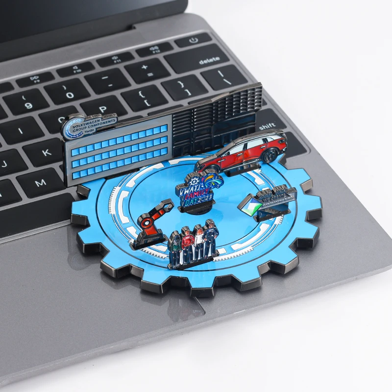 New product ideas 2023 design cartoon Metal 3D  combination Fridge Magnet Can be split