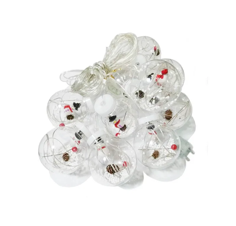 LED Christmas wishing ball curtain lights scene layout holiday decorative inside and outside window copper wire leather lamp str