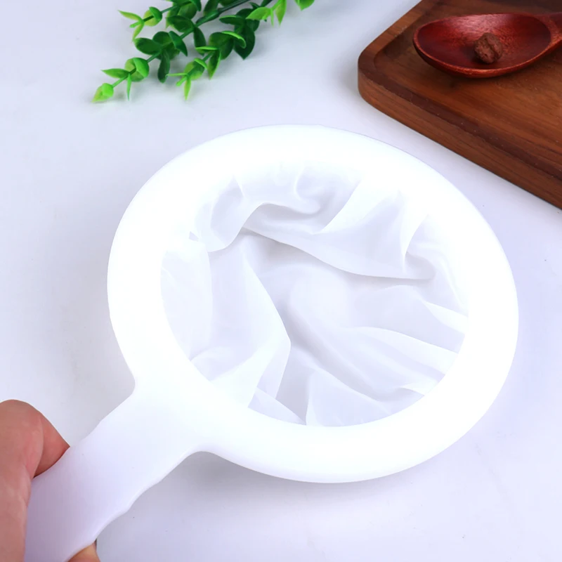 OEM Multi-Function Household Kitchen Soybean Milk Filter Residue Juice Filter Reusable Nylon Super Fine Colander Sieve Kitchen Tool
