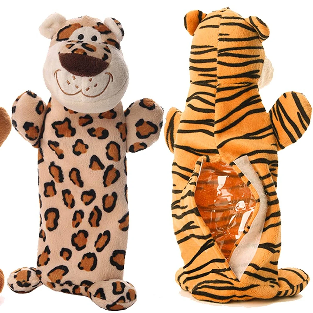 Dog Water Bottle Toys. Crunching Plush Toy Great for Teething, Chewing and Playtime. Crackle Toy with Squeaker