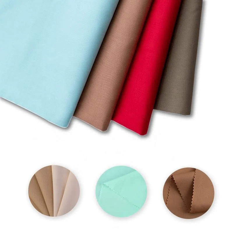 Clothes Underwear Fabric for Garment Factory Direct Elastic Yarn Lightweight Bamboo Woven Plain Dyed Cotton Nylon Spandex Kids