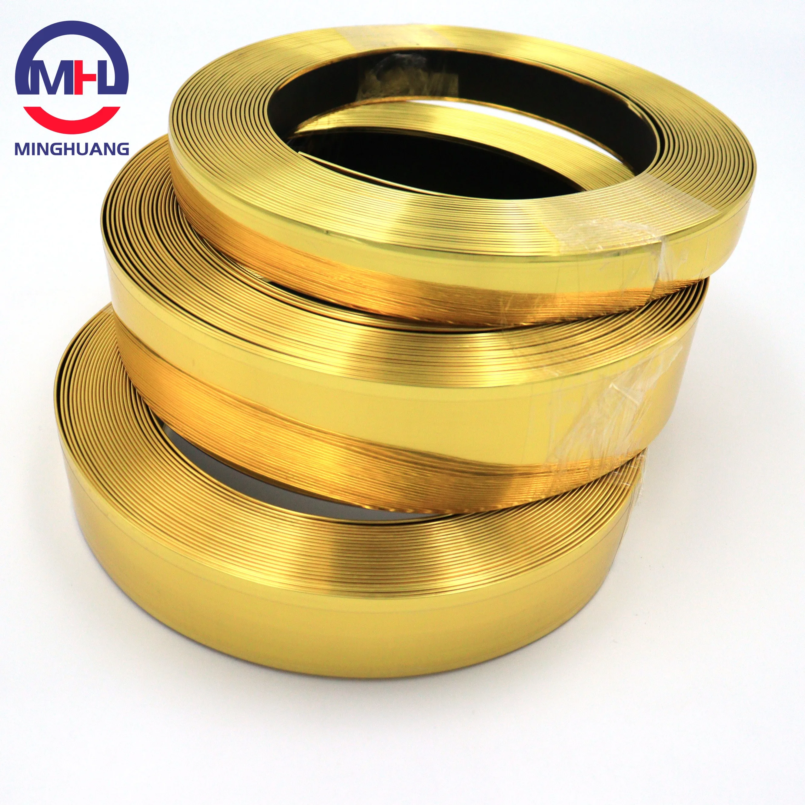 MH 25 40 50 мм Высококачественный диван декоративный золотой ПВХ Кромкооблицовочный