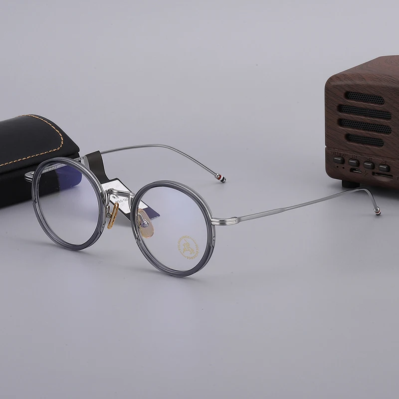 Vintage Glasses Frame Men Prescription Myopia Optical Titanium Alloy Eyeglasses Frame Women Luxury Brand Eyewear