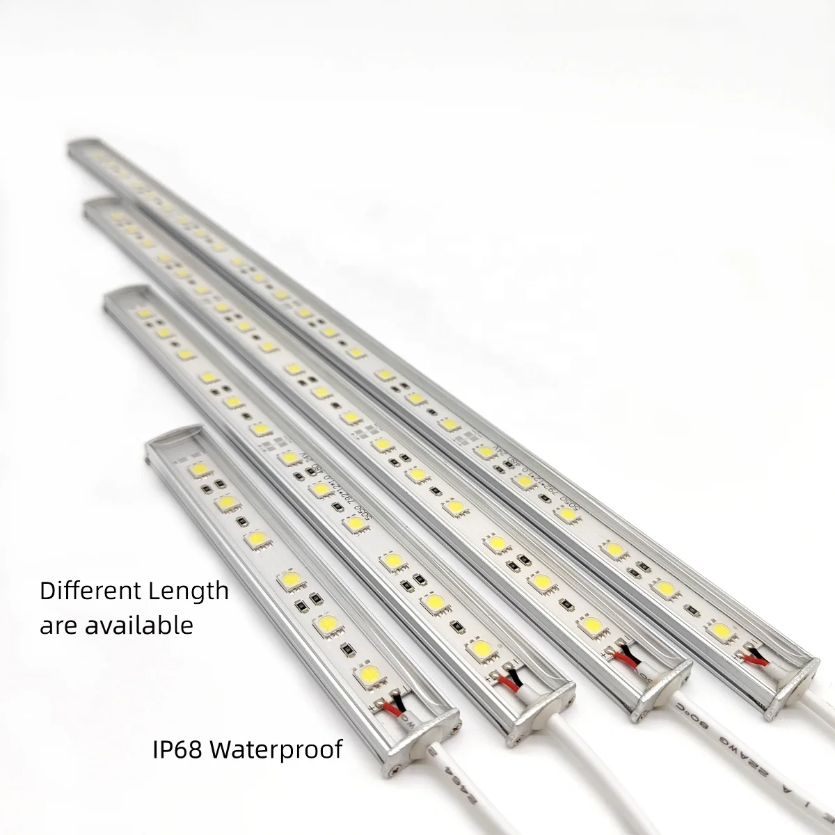 Custom OEM ODM waterproof IP68 3000k/4000k/6000k Red Green Blue Yellow 5050 light bars led hard bar light