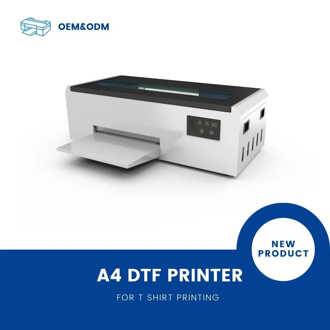 Reizjet Desktop Impressora Inkjet A4 DTF Printer Industrial T Shirt Mini LOGO Printing Machines For Small Business At Home