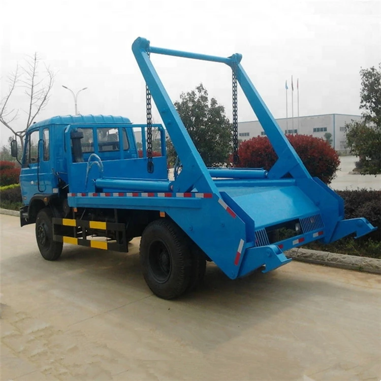 DALI HOWO garbage truck skip loader/hydraulic wing arm with container