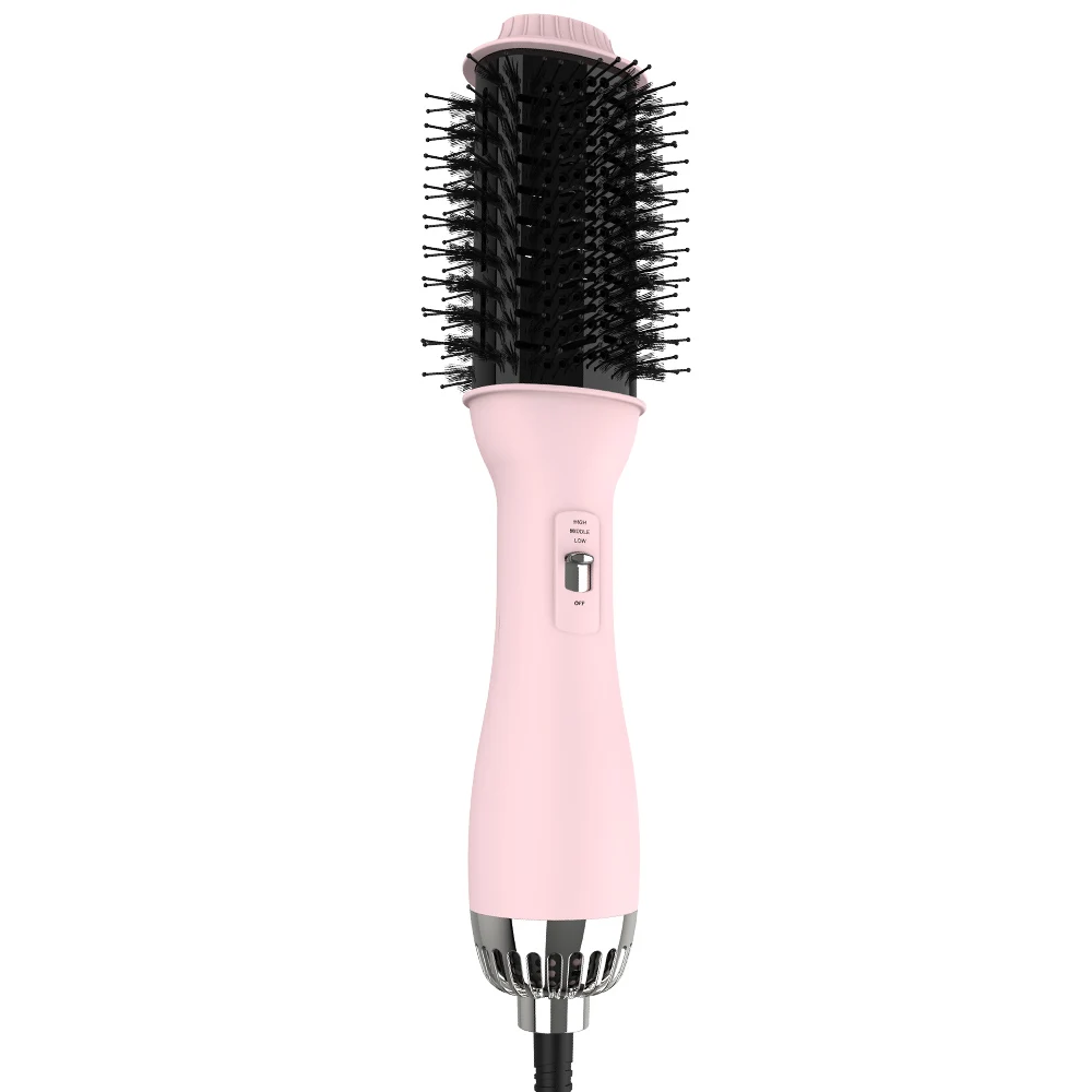 SMET New Hair Dryer Hot Air Brush 4 In 1 Multifunctional Negative Ions Hair Blow Dryer Straightener Brush