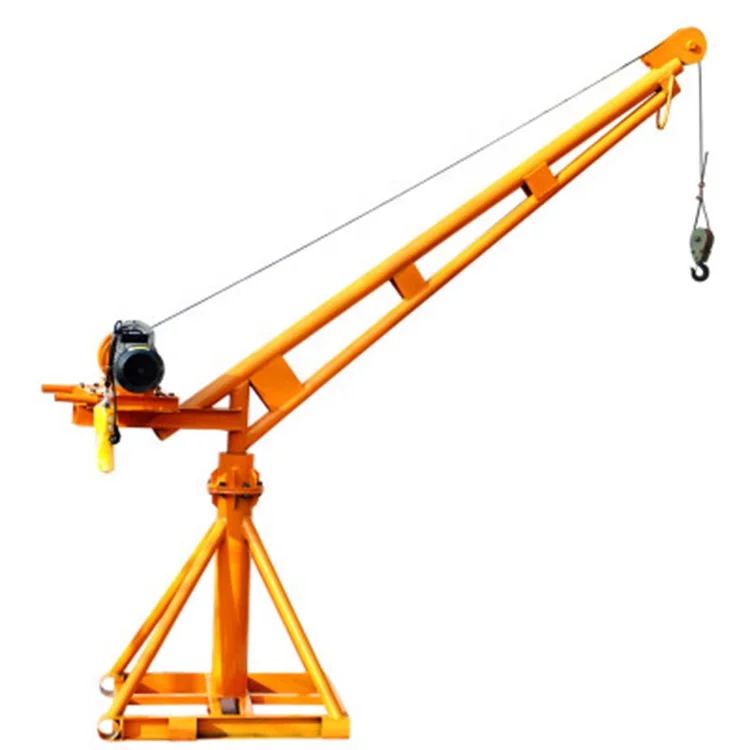 
1 tons construction portable mini diesel crane with 20m lifting height 