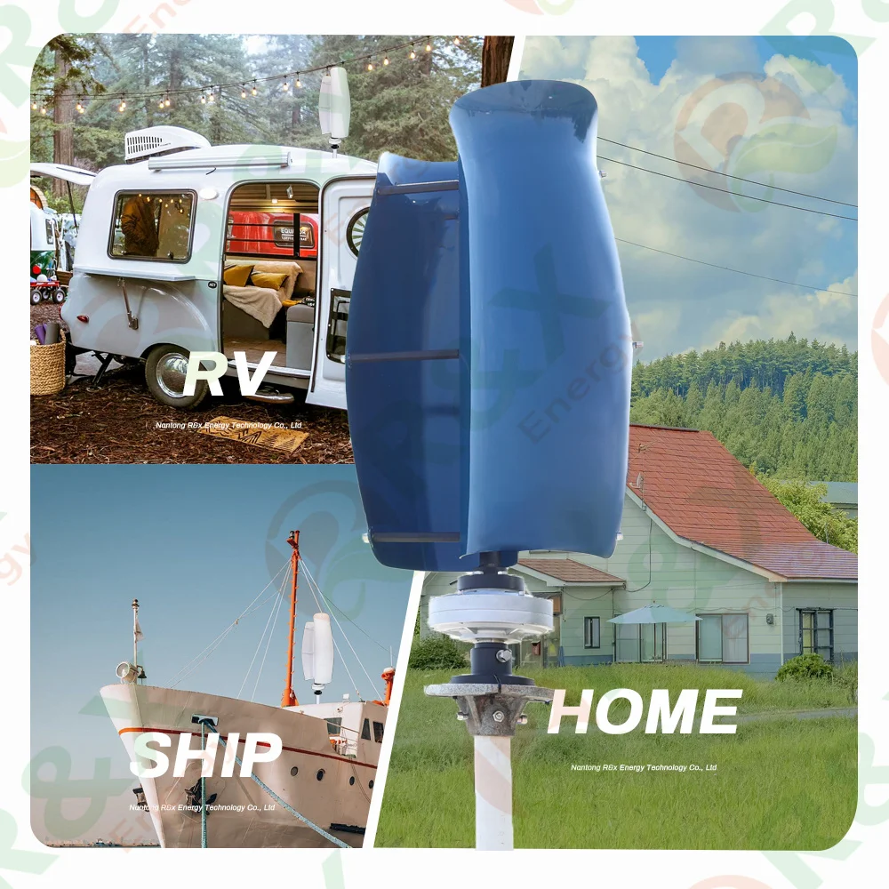 Low Noise Tulip Vertical Axis Wind Turbine Power Generator 2KW 5KW 10KW for Home Use