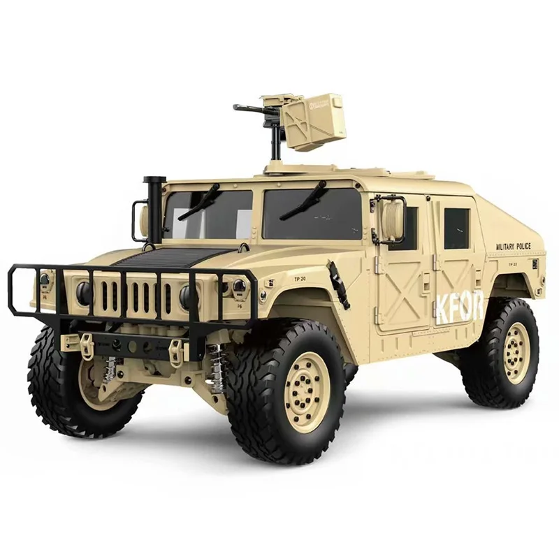 1/10 2.4G 4WD 16CH 30km/h Rc Car U.S.4X4 Military Vehicle Truck HG P408 PRO Upgraded Light Sound without Battery Charger