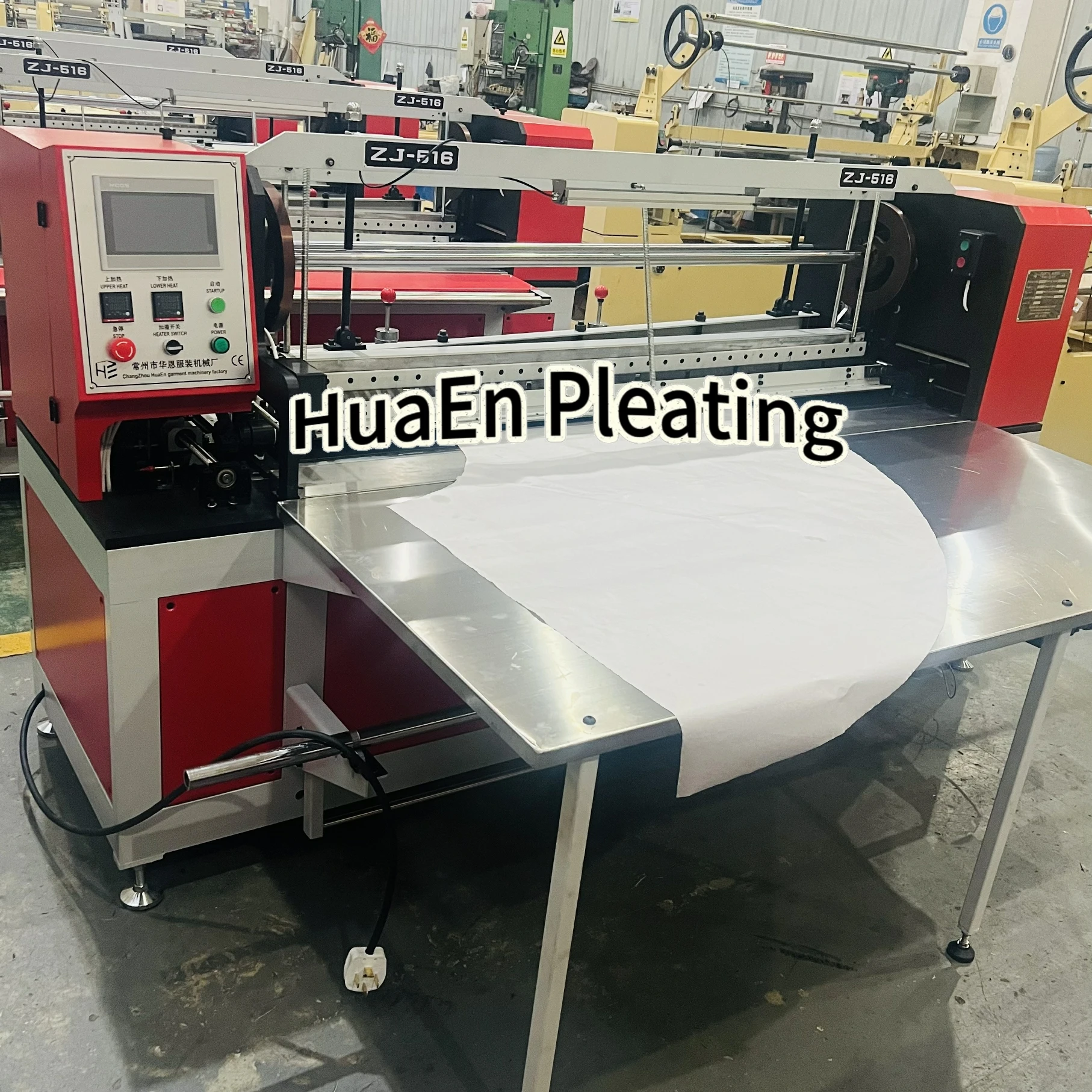 HuaEn Pleating ZJ-516 Vertical Sunrise and Accordion  sunray pleating machine