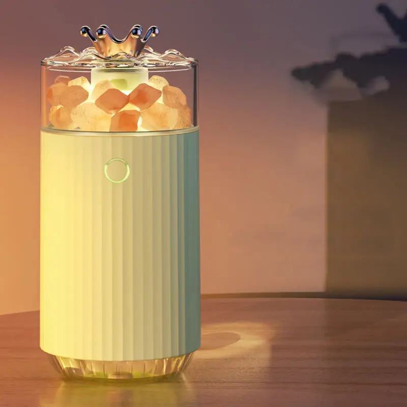 Portable USB Humidifier Essential Oil Diffuser 3-in-1 Aromatherapy Diffuser LED Salt Lamp Aroma Diffusers Humidifier