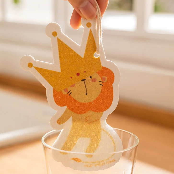 Cute Cellulose Compressed Sponges Kitchen  Cleaning Natural Household Cleaning Sponges for Dish Glass Cleaning