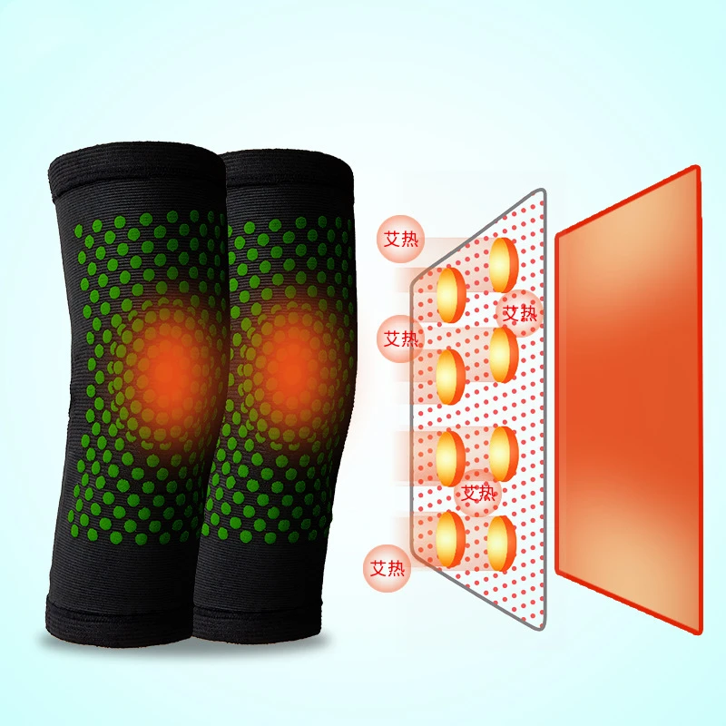 Self Heating wormwood Warm Knee sleeve Knee Brace for Arthritis Joint Pain Relief  Injury Recovery Belt Knee Massager