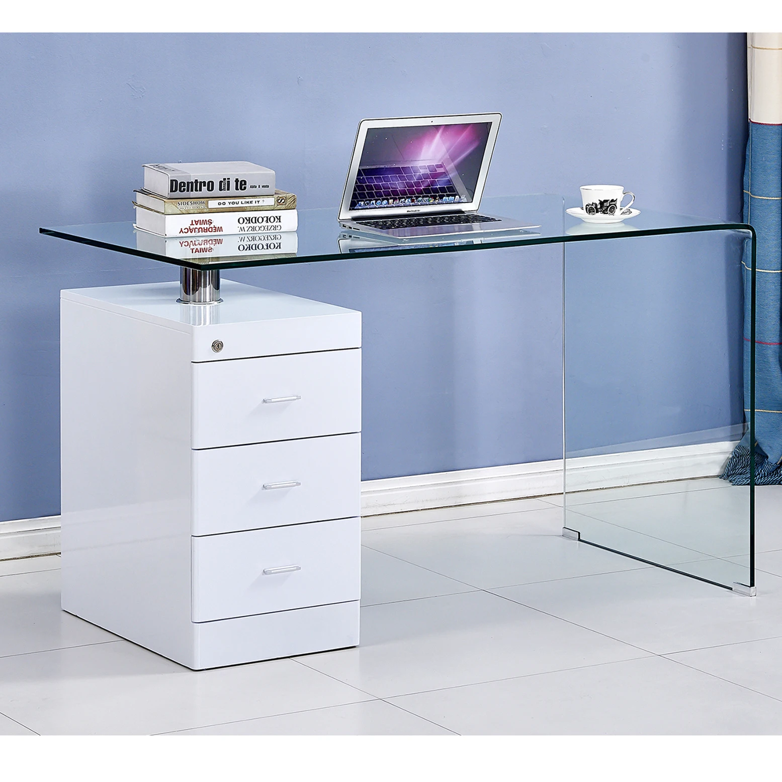 
Modern White MDF Executive Desk Office Table Design For Decor 