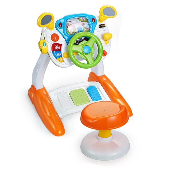 Fashion Educational games Simulation Driving With Light Music Steering Wheel Toys for Kids