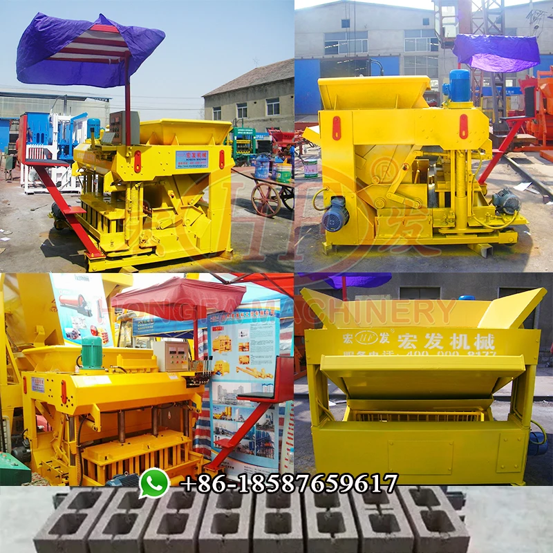 Mobile Automatic Concrete Block Making Machine and Brick Hydraulic