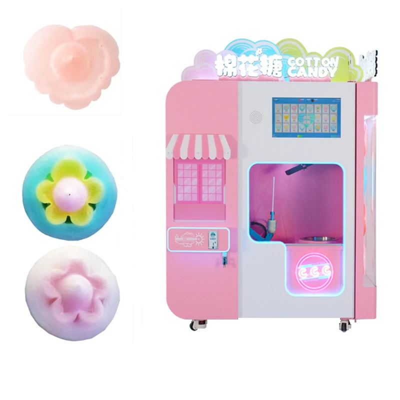 Electric automatic cotton candy floss machine cotton floss candy machine vending machines prices