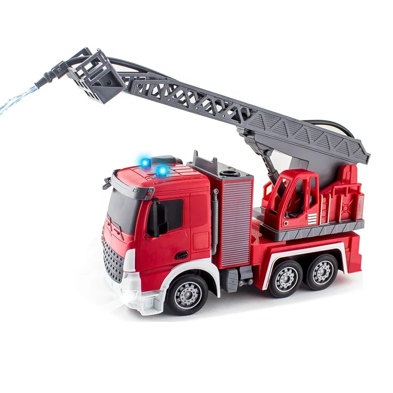 7 Channel 1:24 RC Fire Truck Toy 2.4G Kids Remote Control Car Fighting Vehicle