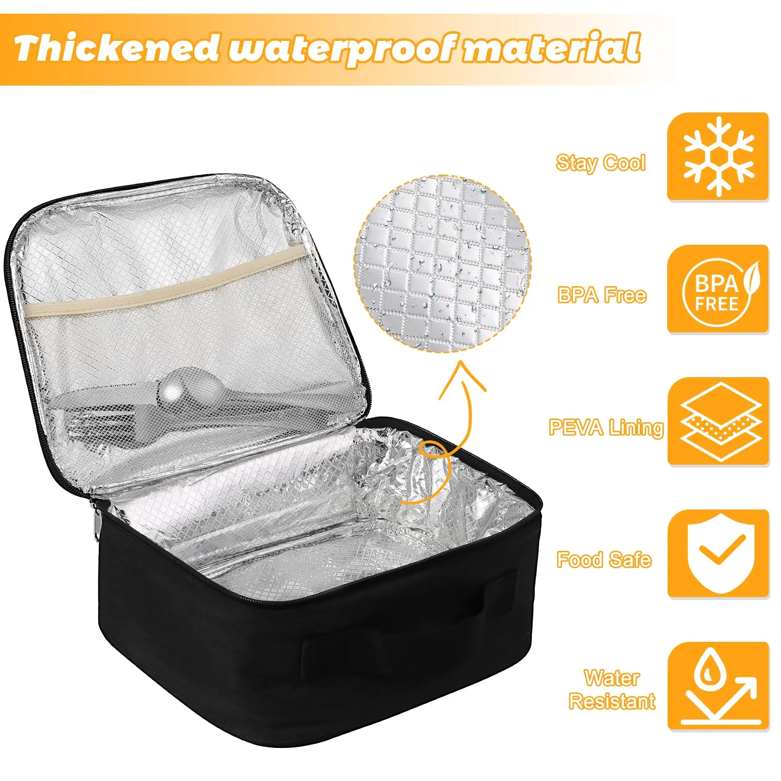 BSCI custom kids lunch bag picnic and camping trip insulated waterproof lunch box bag insulated lunch bag