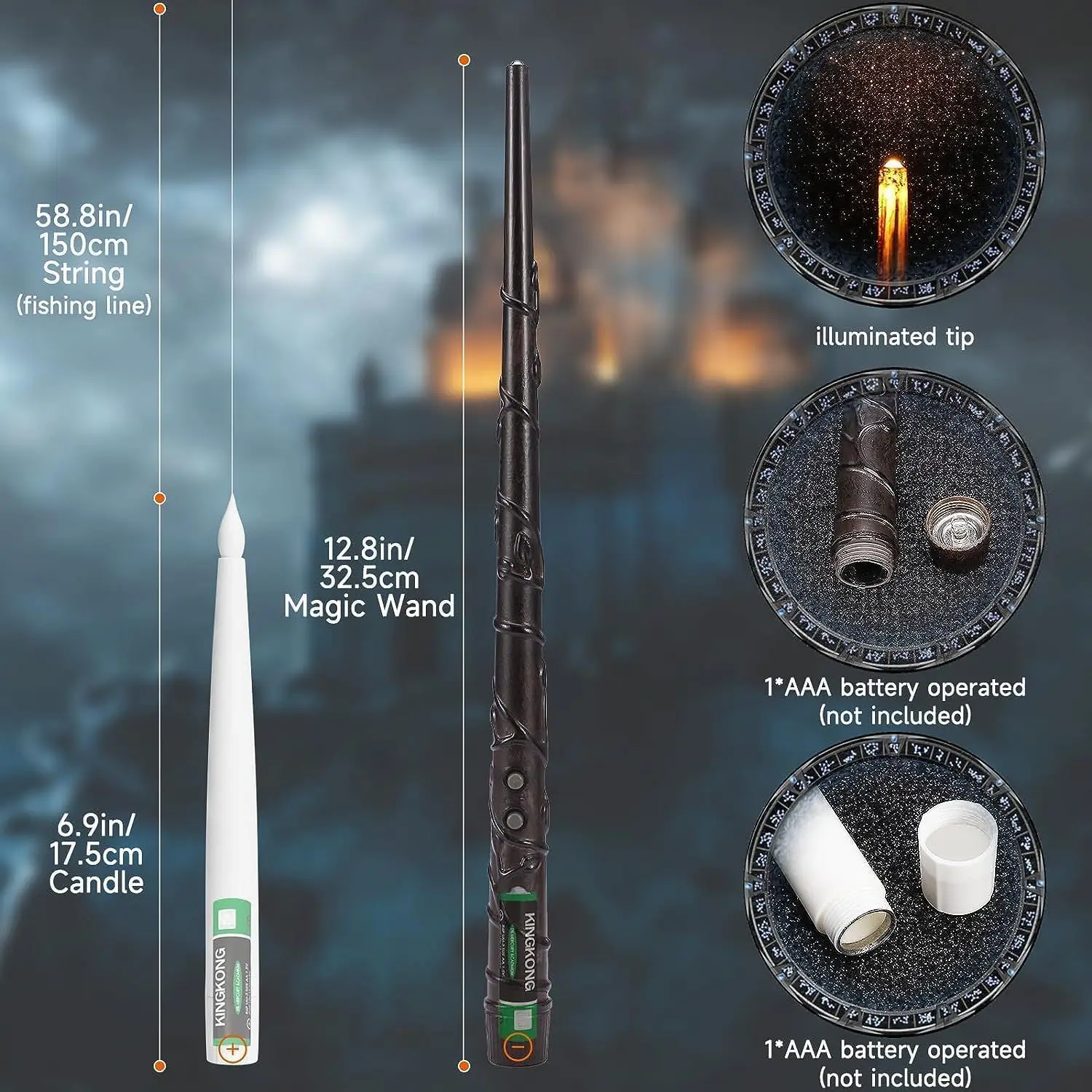 TSINYE halloween led decoration 10/20pcs candles floating hanging candle lights with wand remote fly pendant