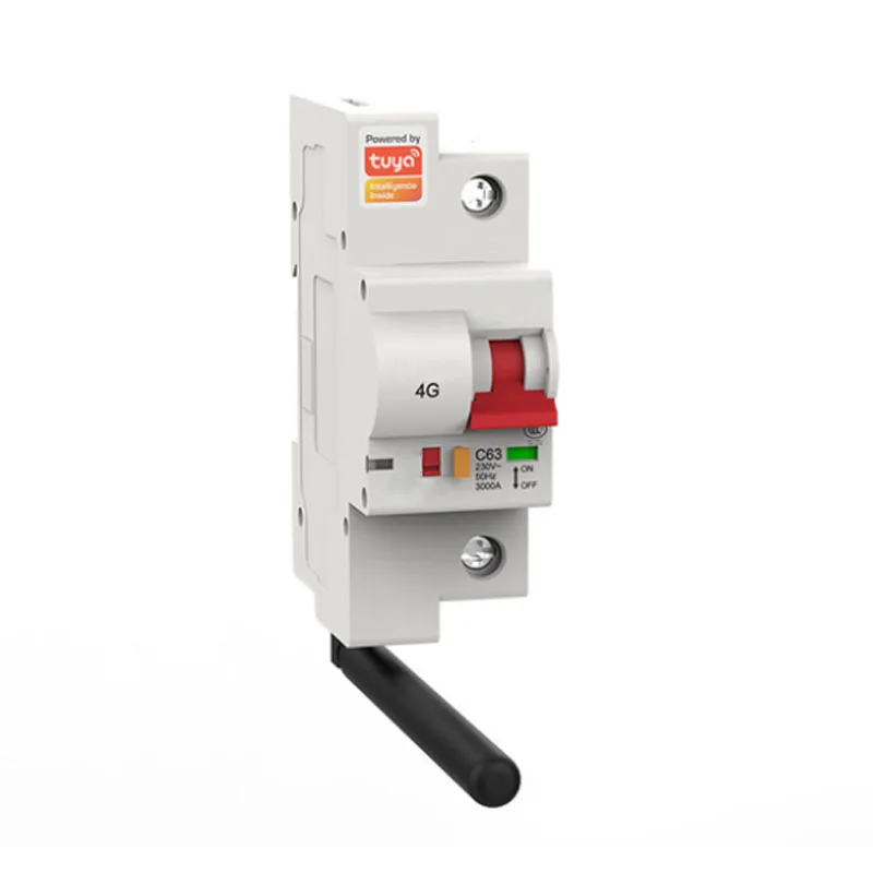 Smart MCB 16A 2P 230v/400V Intelligent 4g Circuit Breaker For Industrial Control worked with Tuya App Control Overload Protect