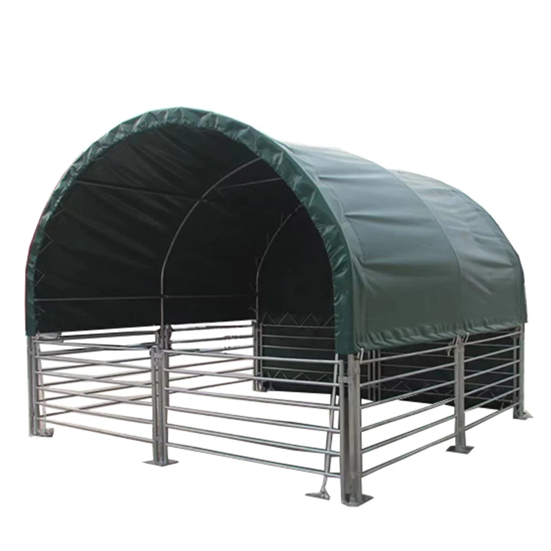 Factory Low Price Sunproof and Waterproof Animal Livestock Cattle Shelter Tent Fence Farm Control Shed