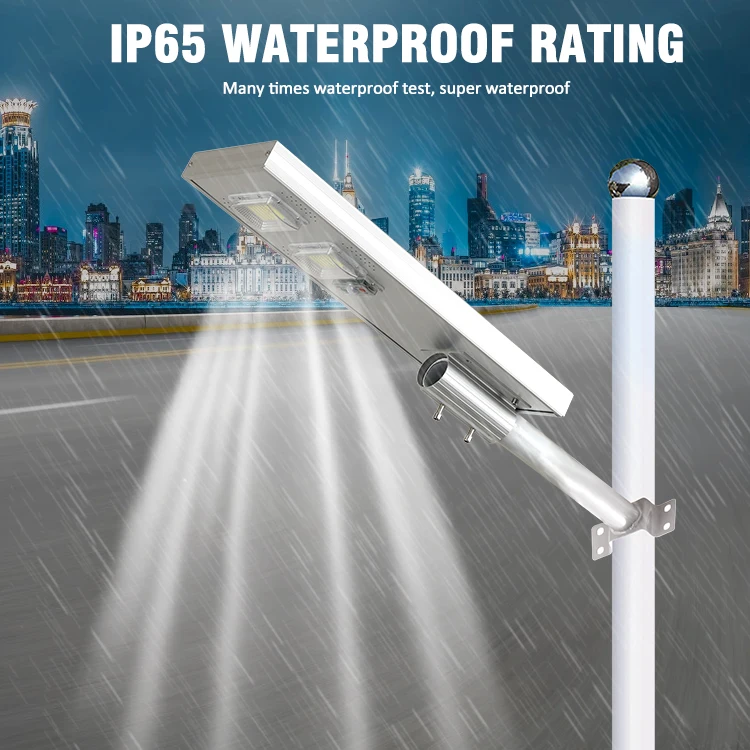 100W 200W Battery Power Panel Lights System Outdoor Dimmable Integrated Led Solar Street Light