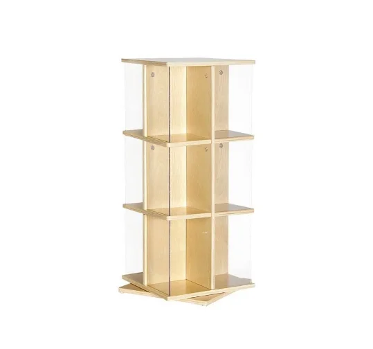 Kids Wooden Toy Display Book Storage Shelf