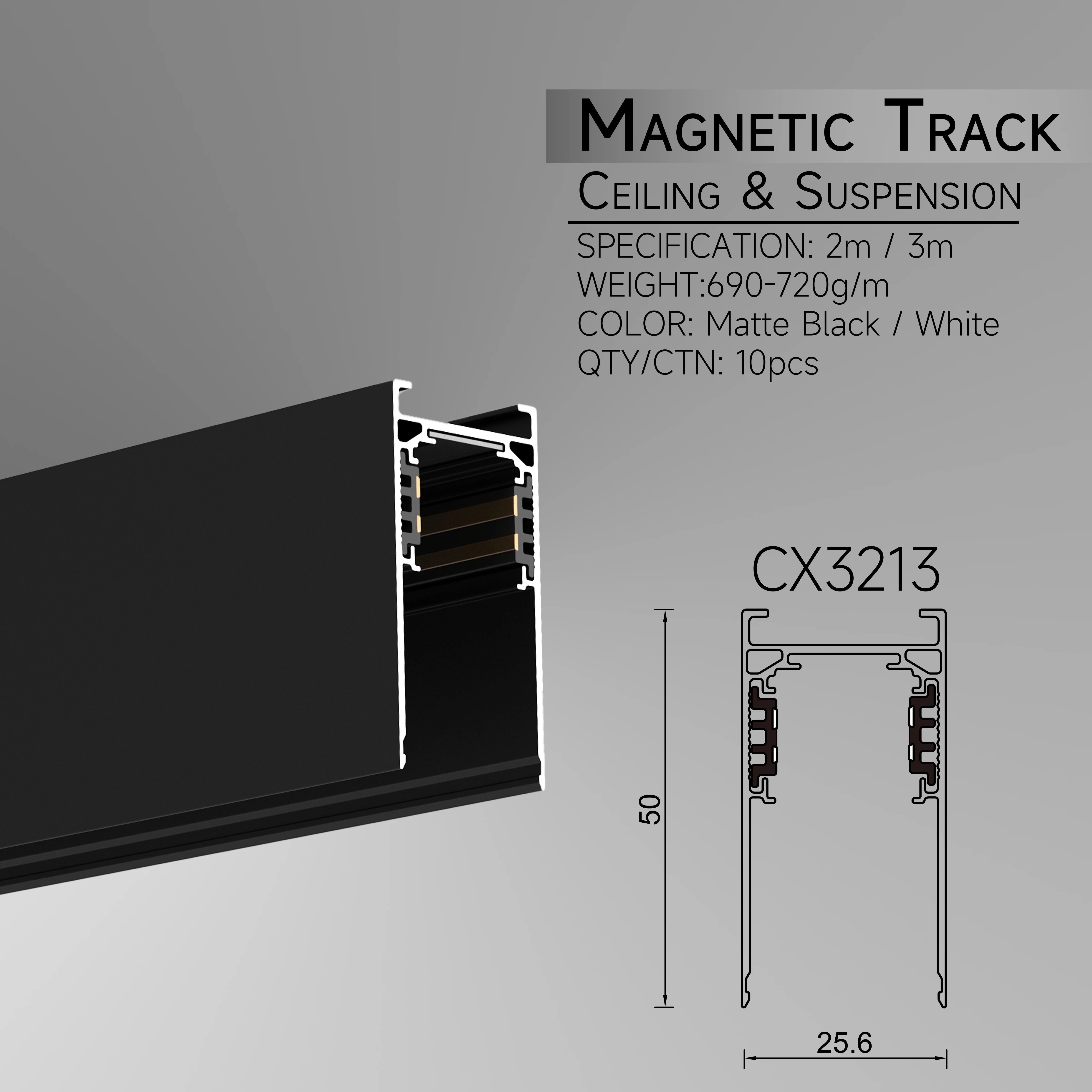 Linear Track Lights 10W 15W 30W Magnetic Track Light Rail System Leisure Facilities High-quality 48V Dimming