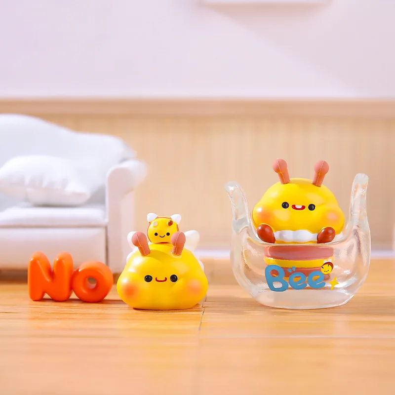 Creative Funny Bee Words Crazy Words Blind Box Ornaments Cute Cute Adorable Bees Hand-made Desktop Decorations
