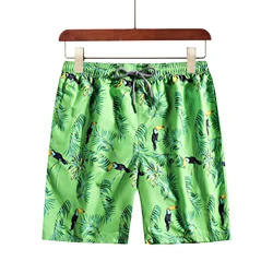 Custom Printed Sexy Mens Trunks 4 Way Stretch Tailored Swim Pants Men Beach Board Shorts